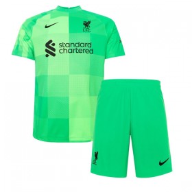 Jalkapallo Pelipaidat Liverpool Maalivahti Lasten Kotipaita 2021-2022 Lyhythihainen